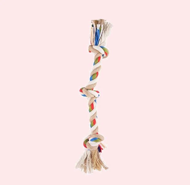 Chew Toy Combo of 3 Rope Toys for Small Dogs & Puppies - Pet Goof