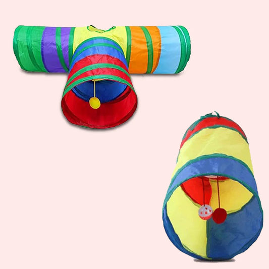 Straight & 3-Way Cat Tunnels Combo Set