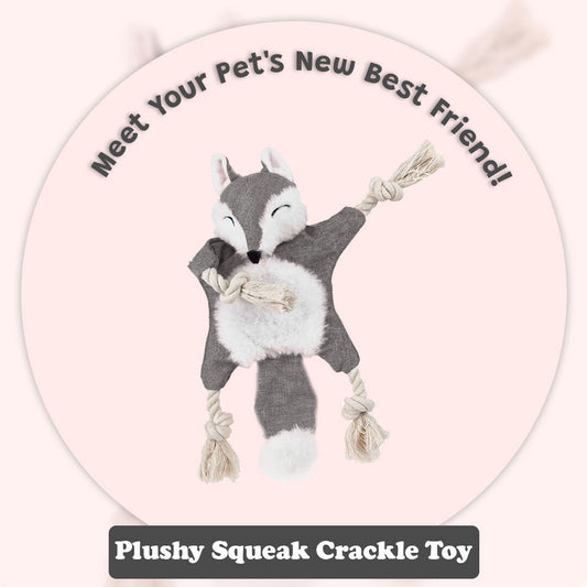 Plushy Squeak Crackle Toy - Pet Goof